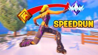 Gold To Unreal SPEEDRUN... Zero Build Fortnite Chapter 5