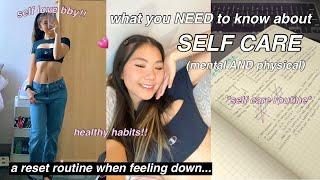 what you NEED to know about SELF CARE  the science of self care self care routine & healthy habits