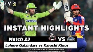 Lahore Qalandars vs Karachi Kings  Full Match Instant Highlights  Match 23  8 March  HBL PSL5