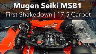 Mugen Seiki MSB1  First Laps on Carpet 17.5 2WD Buggy