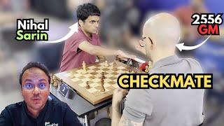 Nihal Sarin arrives 90 seconds late and checkmates his opponent