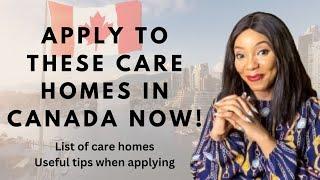 These Care Homes in Canada Are Hiring. No LMIA. How to Get Hired by Care Homes in Canada