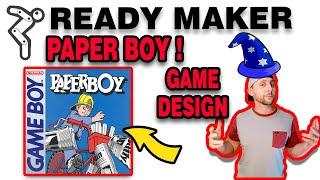 #6 - HOW TO MAKE THE PAPER BOY VIDEO GAME IN READY MAKER