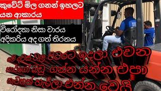 මේ දවස් වල පිටරට ඉදලා එවන කාර්ගෝ බඩු  ගන්න යන්න එපා නැවතත් හැරිලා එන්න වෙයි..  වාරය අදිකරියේ තොරතුරු