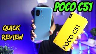 POCO C51 Quick Review  Best Phone Under Rs7799 ????  Buy Or Not ???