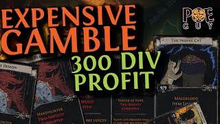 PoE 3.24 - DOUBLE-CORRUPTION DIVINATION CARDS FOR PROFIT  LUCKY GAMBLING SESSION 