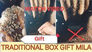 Traditional bee box gift mila How to clean traditional box Beekeeping in Kashmir #viral #cartoons