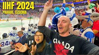 Canadian NHL fan first ever Ice Hockey World Championship 2024 IIHF Czechia 
