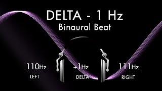 The Deep Delta Sleeping Pill - 1hr Pure Binaural Beat Session at 1Hz Intervals