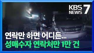 가정집·모텔 출장 성매매…성매수자 연락처만 1만 건  KBS  2021.11.11.