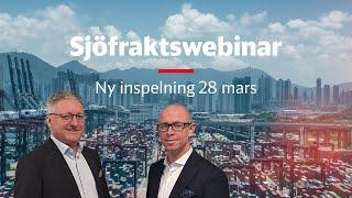 Sjöfraktswebinar ny inspelning  DB Schenker i Sverige