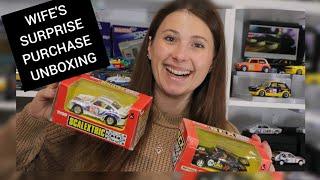 WIFES SURPRISE SLOT CAR PURCHASE DELIVERY UNBOXING SCALEXTRIC AND SCX