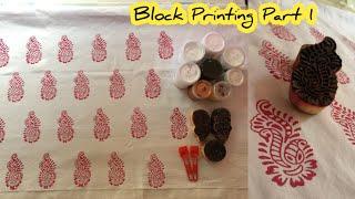 Block Printing Part 1  Saree Block Printing Part 1