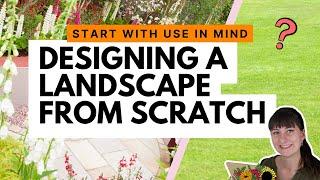 Landscape designing from scratch? It’s important to start with use first to come up with ideas 🪴