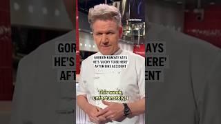 Gordon Ramsay says he’s ‘lucky to be here’ after bike accident