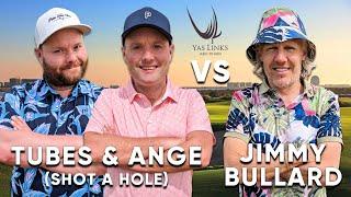 Can 2 Mid Handicappers Beat A Scratch Golfer With A Shot A Hole?  Tubes & Ange v Jimmy Bullard