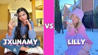 Txunamy Vs Lilly Ketchman TikTok Dances Compilation January 2022