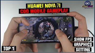 Huawei Nova 7i COD Mobile Gameplay  Test game Show FPS Graphics Setting