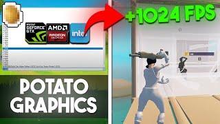 How to Get Potato Graphics in Fortnite Max FPS + 0 Delay In Intel & AMD GPU 