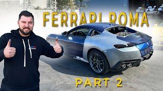 REBUILDING WRECKED 2022 FERRARI ROMA PART 2