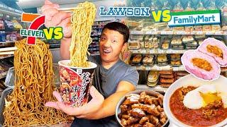 50 HOURS Eating ONLY Japanese Convenience Store Food 7-ELEVEN vs. Lawson vs. Family Mart