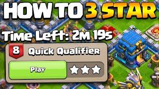 How to 3 Star Quick Qualifier in 40 Seconds  Haalands Challenge 8 - Clash of Clans