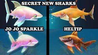 Hungry Shark World PS4 - SECRET NEW SHARKS HELTIP & JO JO SPARKLE STRONGEST SHARKS EVER