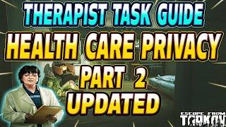 Health Care Privacy Part 2 - Therapist Task Guide - Escape From Tarkov