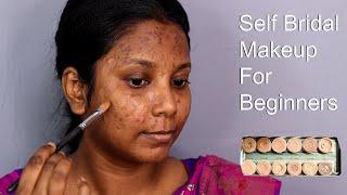 Self Bridal Makeup Tutorial Step By StepSimple Makeup For Beginners Easy MakeupGuest Makeup