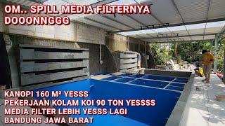 SPILL MEDIA FILTER PREMIUM KOLAM KOI 5M X 10M  BANDUNG JAWA BARAT