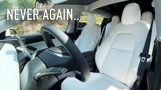 Tesla White Interior - 1 Year Later