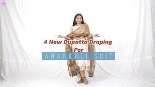 4 New Dupatta Draping for Anarkali Suit  Stylish Dupatta draping you must know