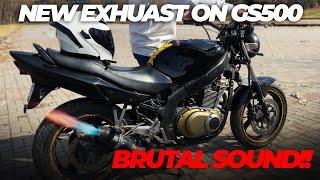 SC Project Exhaust for My GS500   MOST BRUTAL SOUND