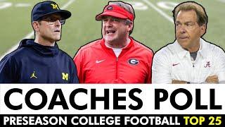 Coaches Poll College Football Preseason Top 25 Rankings For 2023 Season