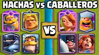 CABALLEROS vs HACHAS   1vs1 - 2vs2 - 3vs3  Clash Royale