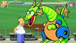 AN Mugen #312 Homer Simpson VS Bowling Ball Baseballman The Moon Chomper