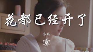 張晰 - 花都已經開了『天黑了，雲藏起來了』【動態歌詞Lyrics】