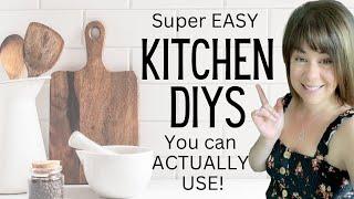 Super *Easy* kitchen DIYs you can ACTUALLY USE  Kitchen DIY projects