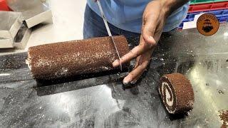 chocolate swiss roll  chocolate swiss roll Cake recipe  Meetbaker