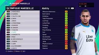 eFootball PES 2021 - OLYMPIQUE DE MARSEILLE Player Ratings