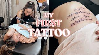 Come Get My FIRST Tattoo With Me Tips + Care