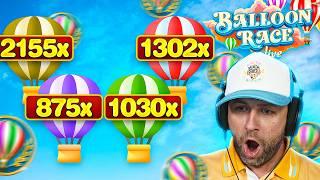 This BALLOON RACE LIVE GAME can ACTUALLY PAY HUGE INSANE MULTIS Bonus Buys