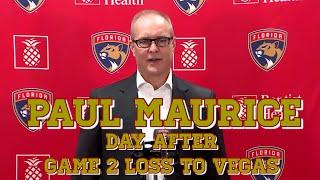 Paul Maurice Florida Panthers Travel Day June 6 - Staney Cup Final v Vegas Golden Knights