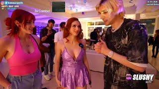 xQc meets Amouranth at her party