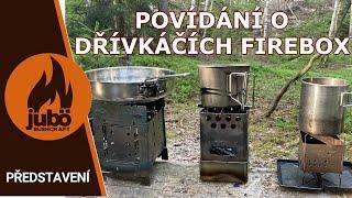 PŘEDSTAVENÍ  Vařiče spalující dřevo od firmy FIREBOX  GEN2 TIN NANO a SCOUT