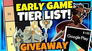 TIER LIST - EARLY GAME AFK ARENA GIVEAWAY