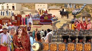 Marriage Ceremony in Desert  Traditional Wedding of Nomadic Community In Desert Village Pakistan