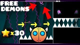 3 FREE DEMONS SECRET WAYS   Geometry Dash