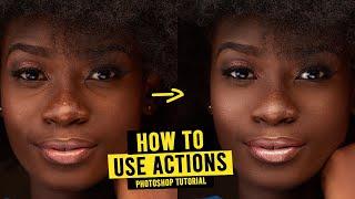 HOW to Install and Use ACTIONS in Photoshop  Retouching Tutorial