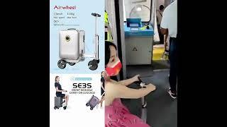 Airwheel-Free Intelligent Life-Airwheel SE3S Electric Mini smart Black pink Silver scooter luggage